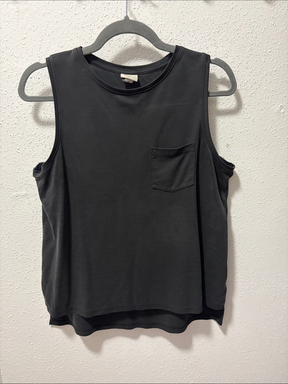 a new day Faded Black Women's Pocket Muscle Tank
